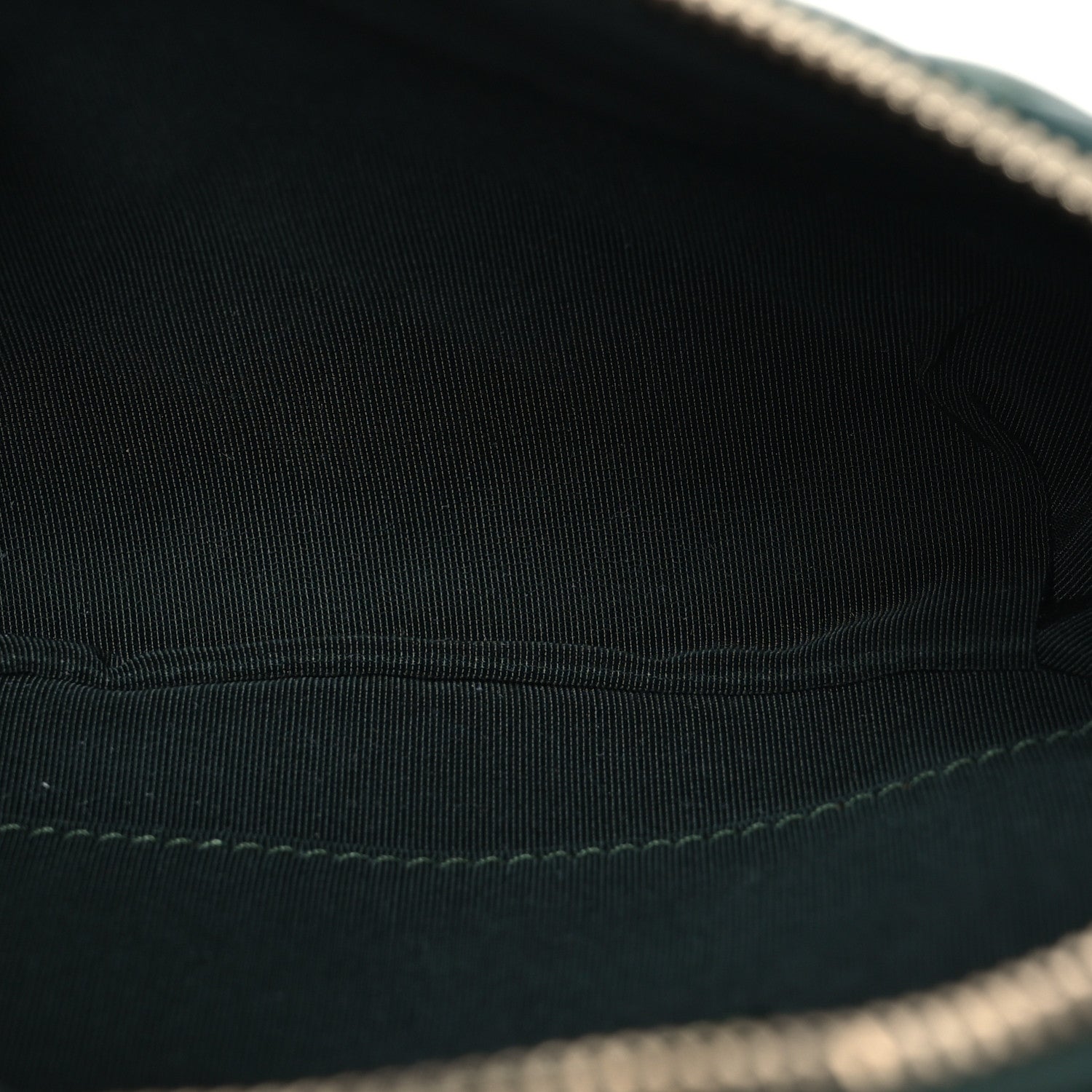 Chanel Calfskin Quilted Banane Waist Bag Fanny Pack Dark Green 6 of 14
