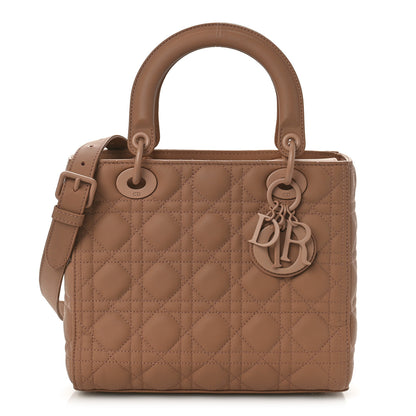 Christian Dior Ultra Matte Calfskin Cannage Medium Lady Dior Beige 1 of 8