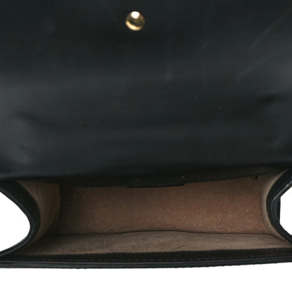 Gucci Calfskin Mini Sylvie Chain Shoulder Bag Black 5 of 11