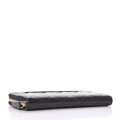 Chanel Lambskin Quilted Small Trendy CC Zip Around Wallet Black 4 of 9