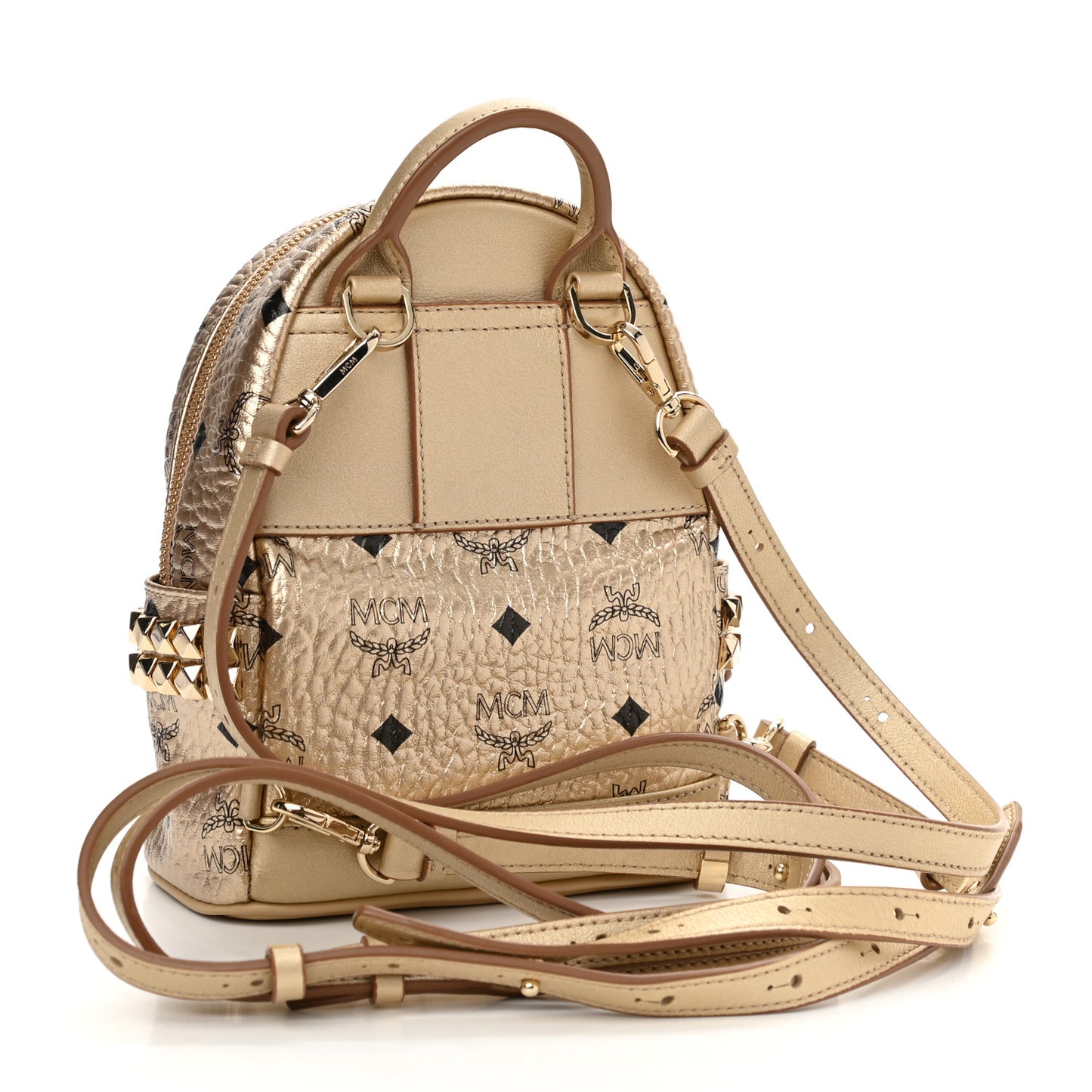 Visetos Side Stud X-Mini Stark Backpack Berlin Gold