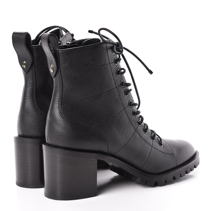 Jimmy Choo Grainy Calfskin Cruz 65 Ankle Booties 38.5 Black 4 of 10