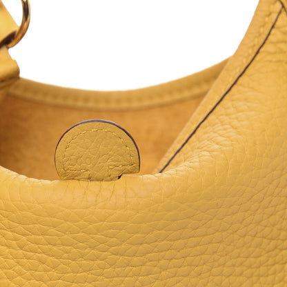 Hermes Taurillon Clemence Evelyne TPM Jaune Ambre 7 of 10