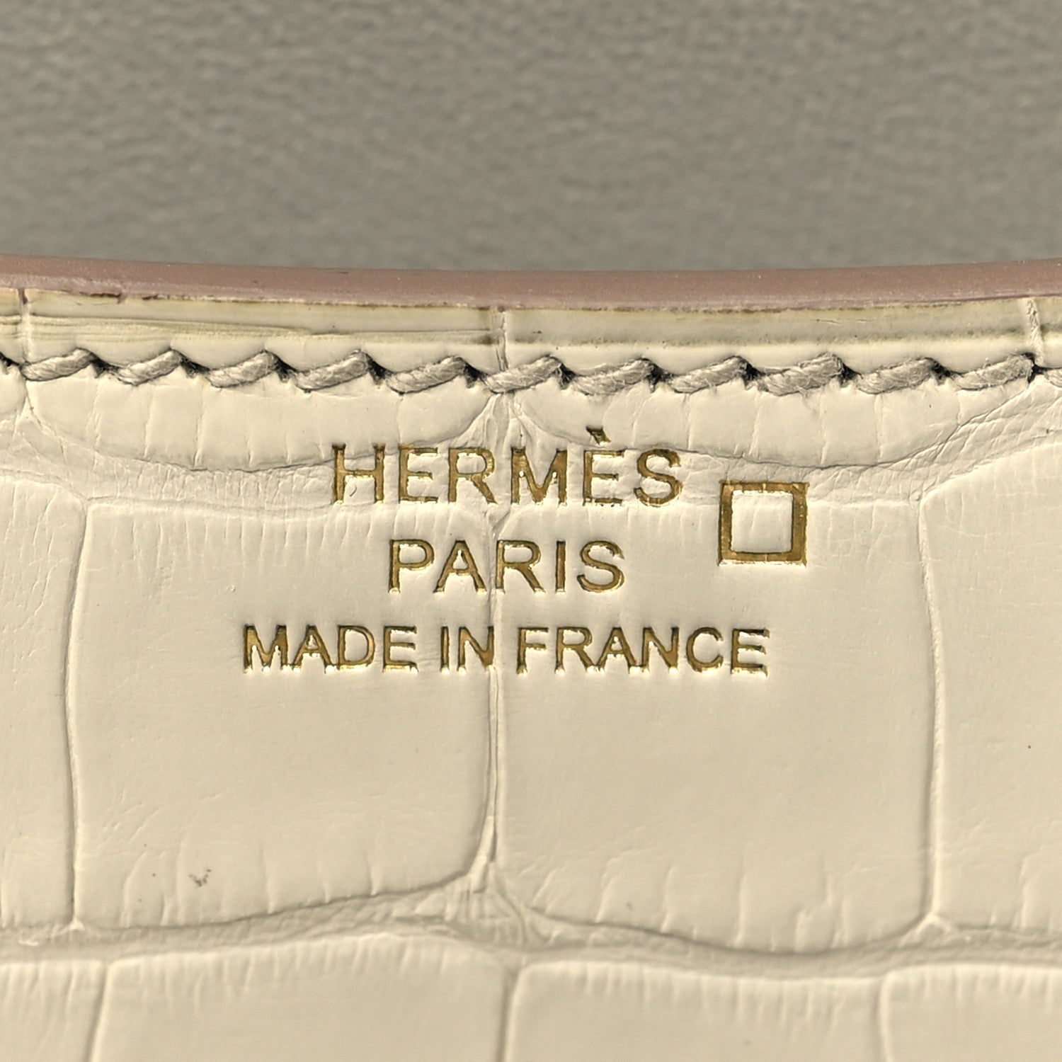 Hermes Matte Alligator Constance 18 Beton 6 of 11