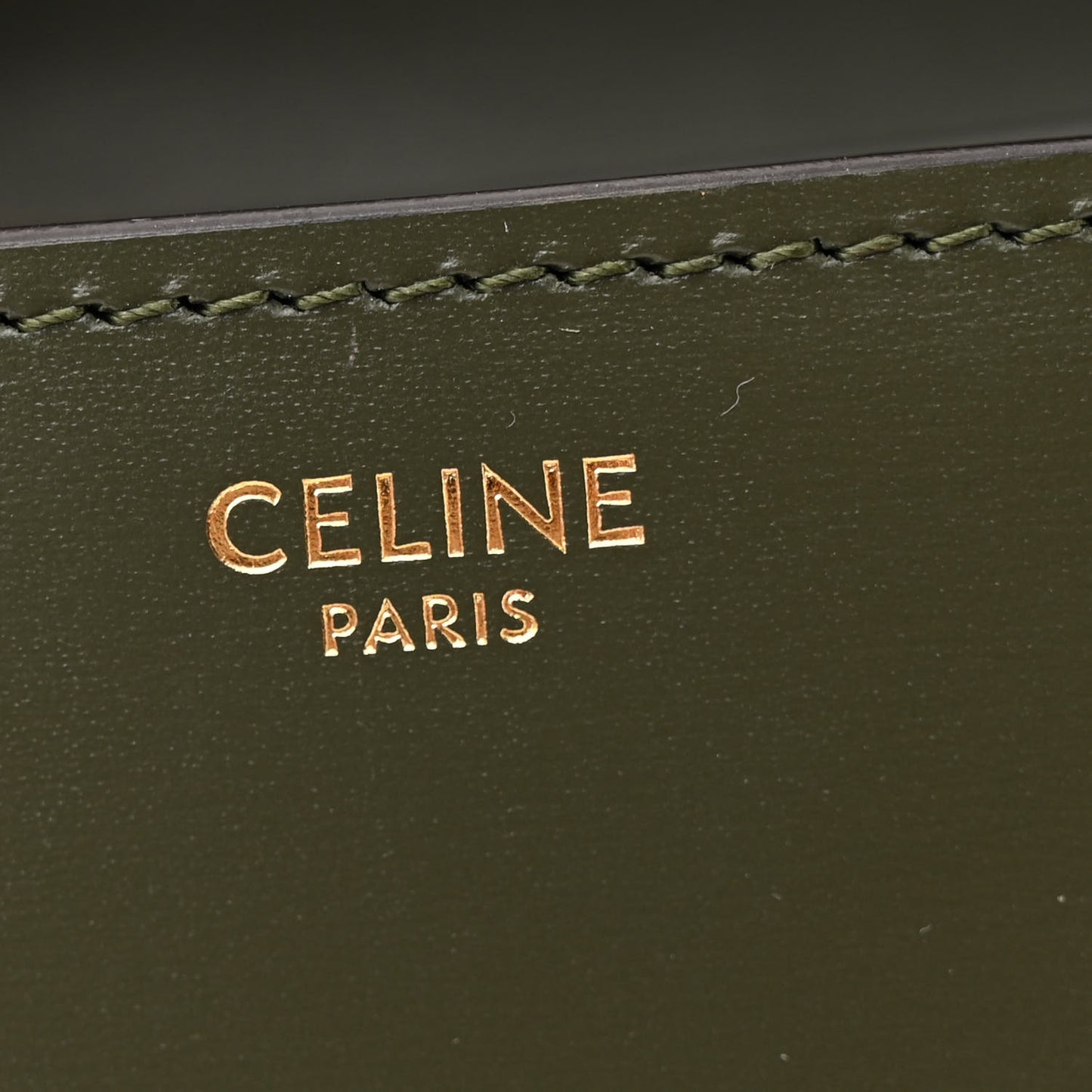 Box Calfskin Medium Classic Box Flap Bag Khaki