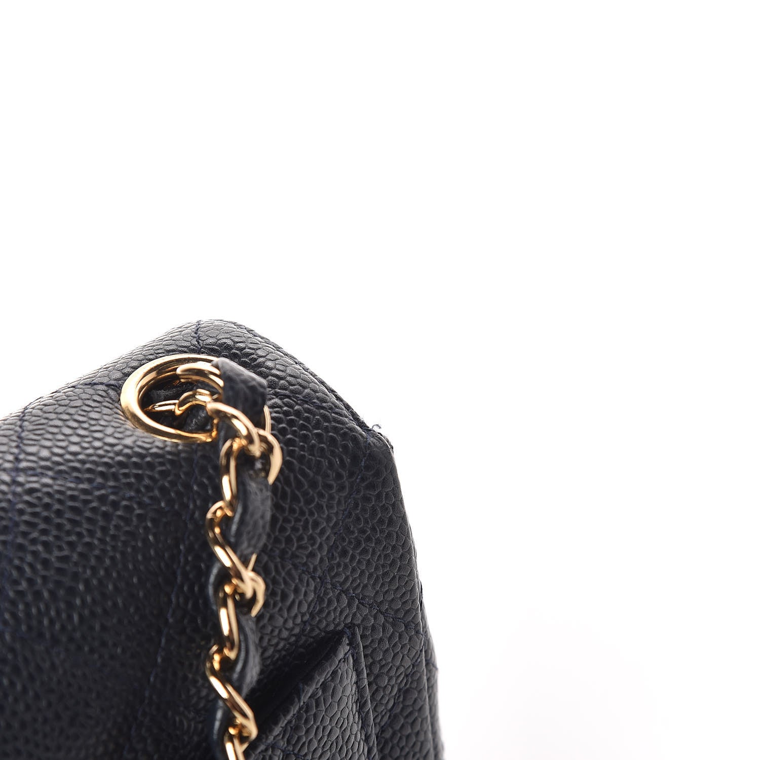 Chanel Caviar Quilted Mini Square Flap Navy 10 of 11