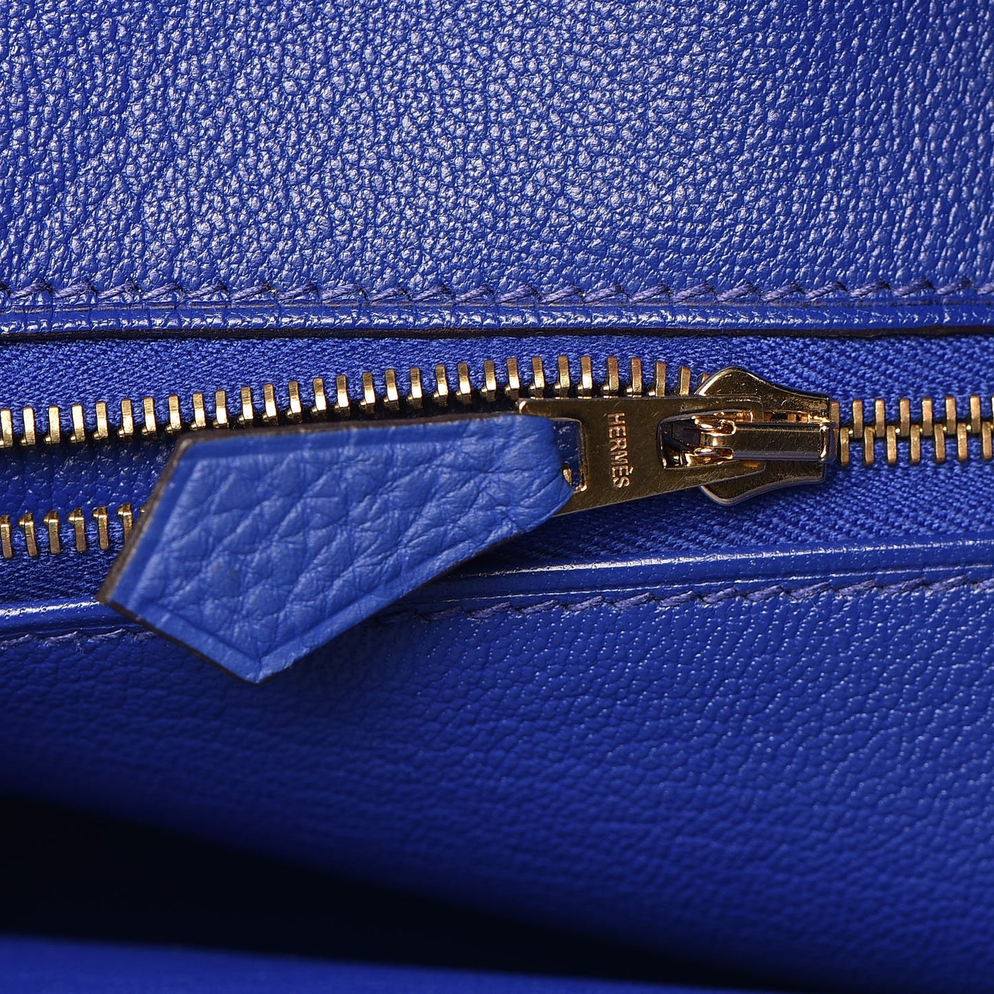 Togo Birkin 35 Bleu Electrique