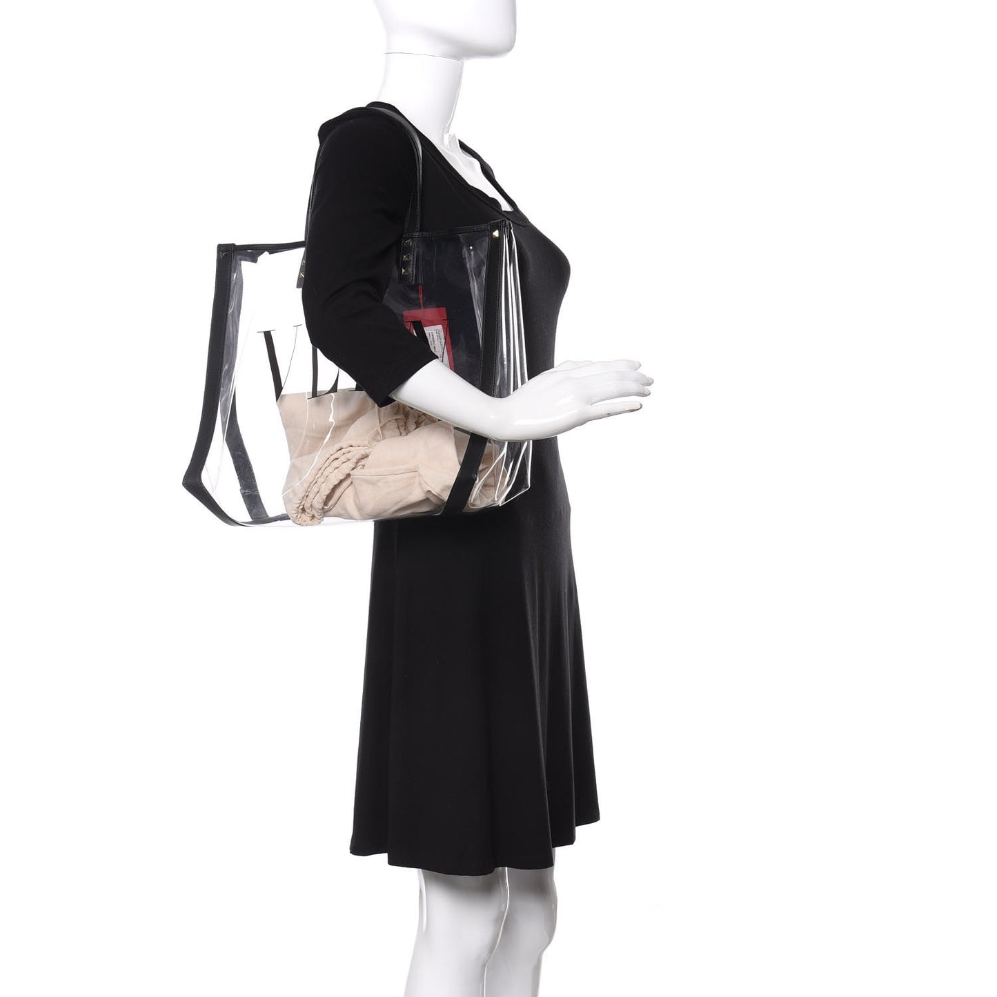 Plexy VLTN Small Shopping Bag Transparent