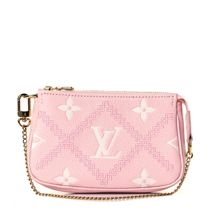 Louis Vuitton Empreinte Monogram Giant Broderies Mini Pochette Accessories Pink Creme 1 of 5