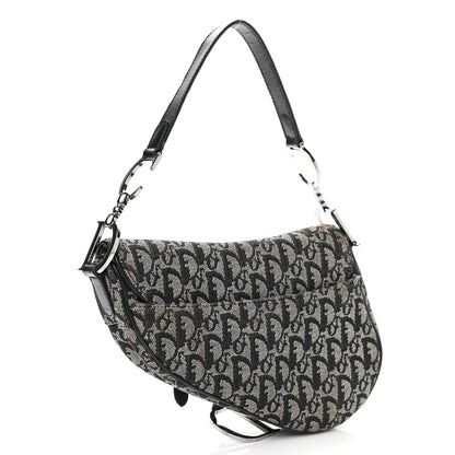 Christian Dior Monogram Saddle Bag Bag Black 3 of 19