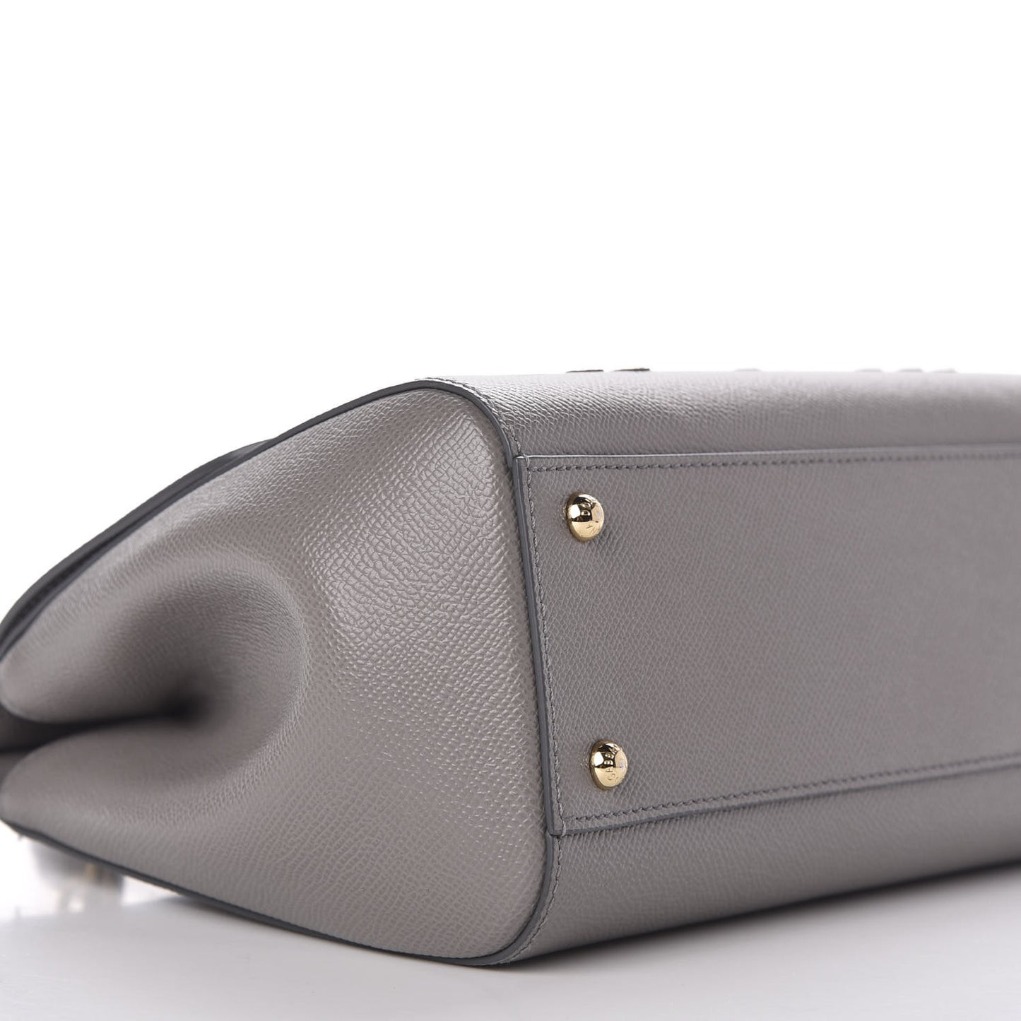 Dauphine Studded Medium DG Family Patch Miss Sicily Satchel Grey