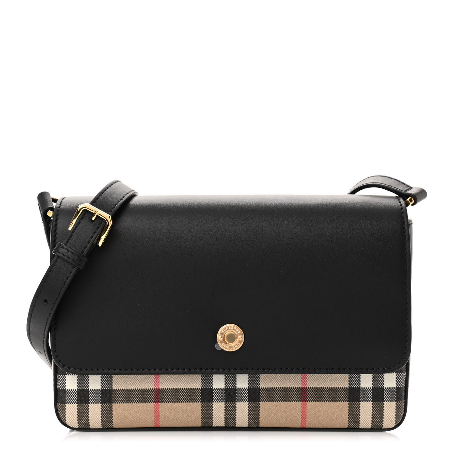 Calfskin Vintage Check New Hampshire Bag Black