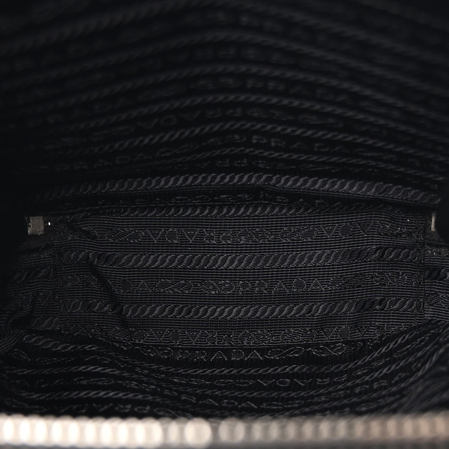 Prada Saffiano Travel Medium Brique Crossbody Messenger Bag Black 5 of 12