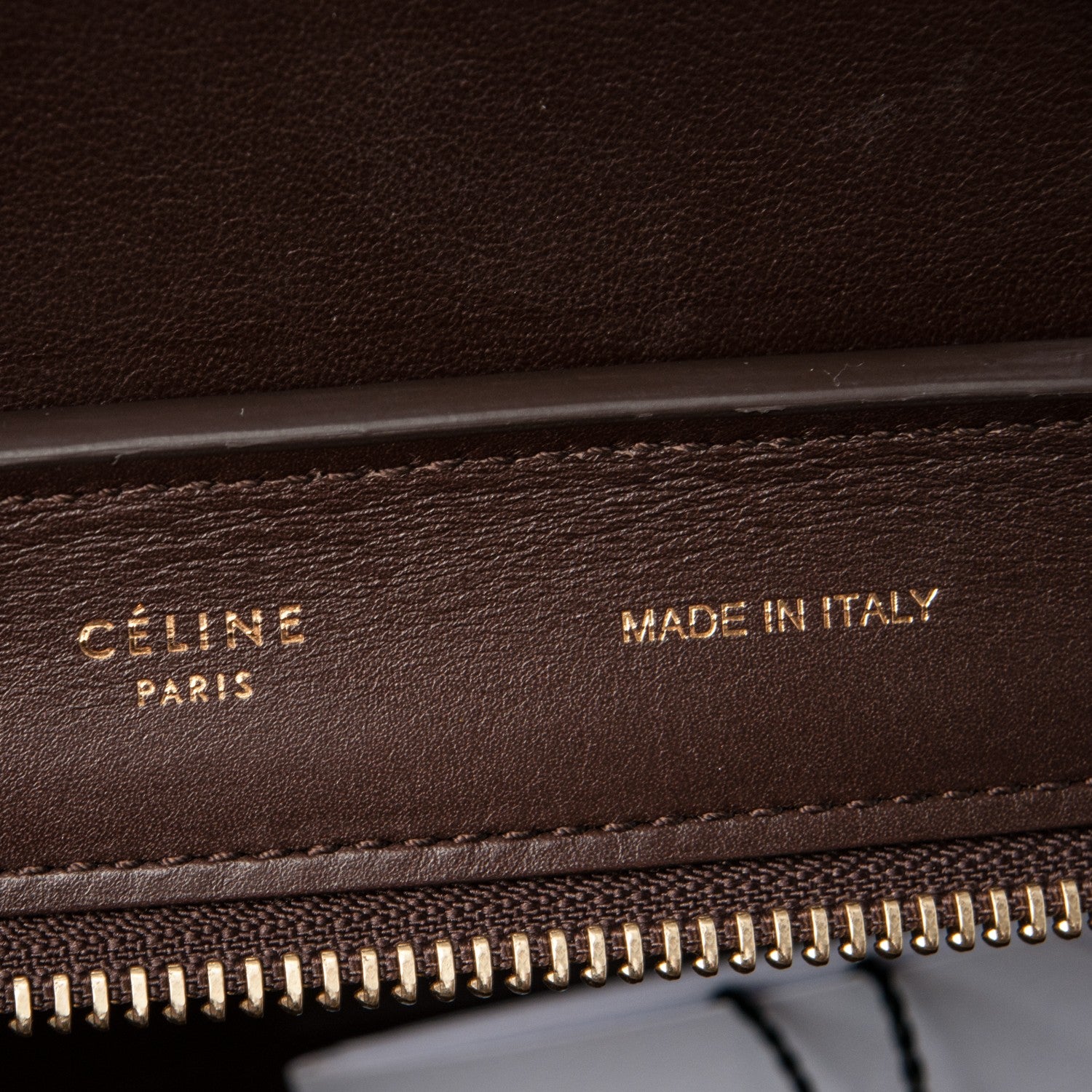 Celine Satin Baby Grained Calfskin Medium Tri-Color Trapeze Tan 7 of 8