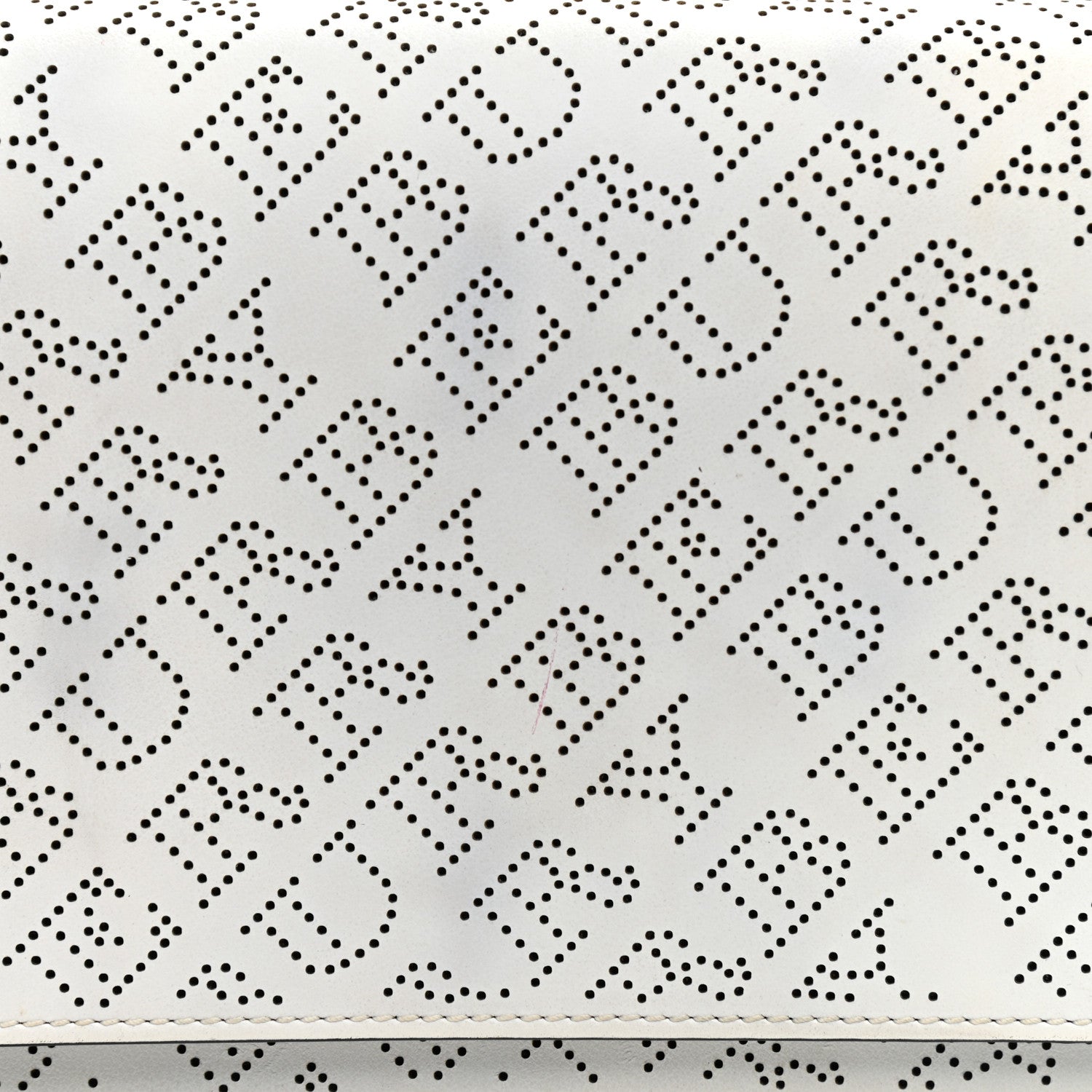 Burberry Calfskin Perforated Hampshire Crossbody Chalk White 7 of 8