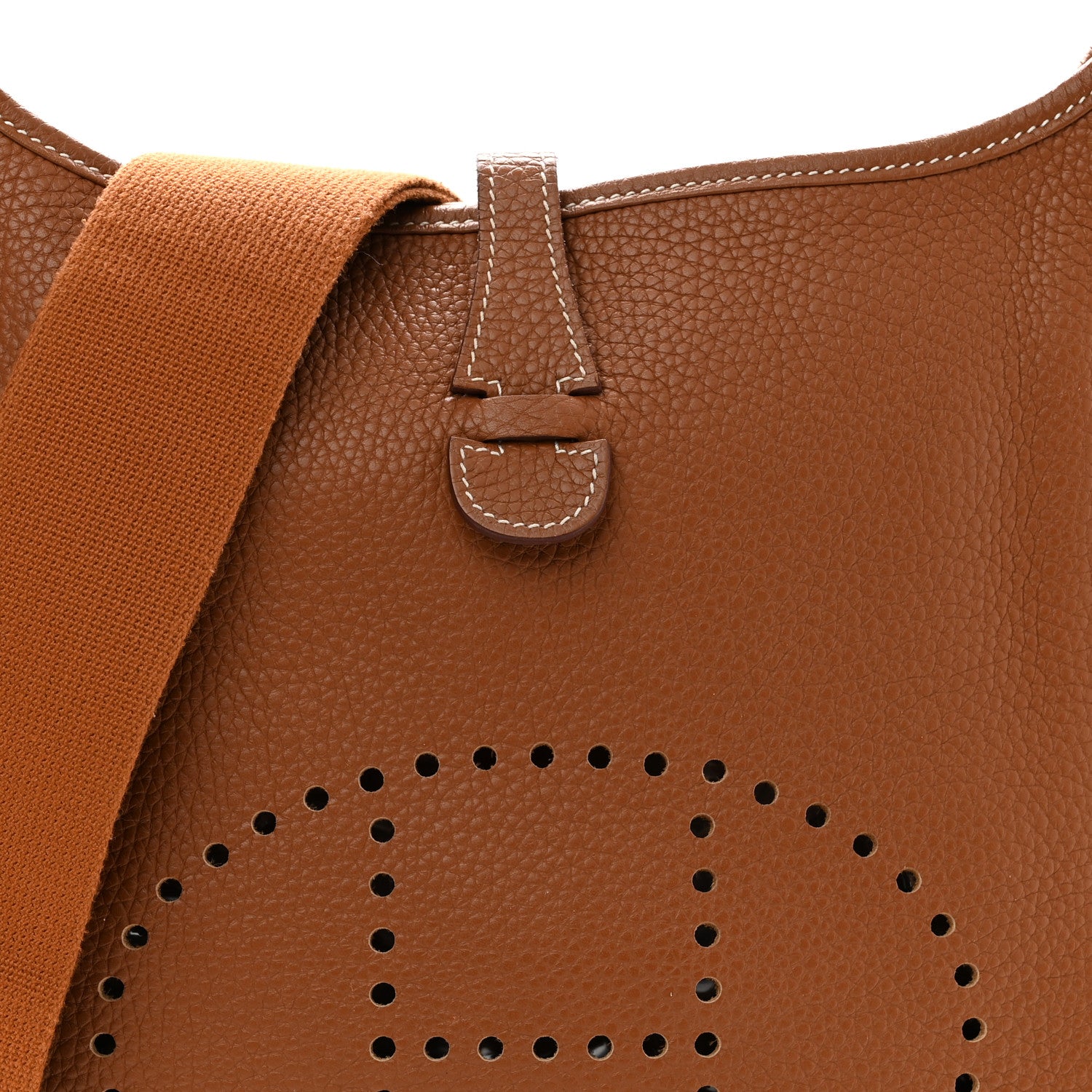 Hermes Taurillon Clemence Evelyne III PM Gold 8 of 10