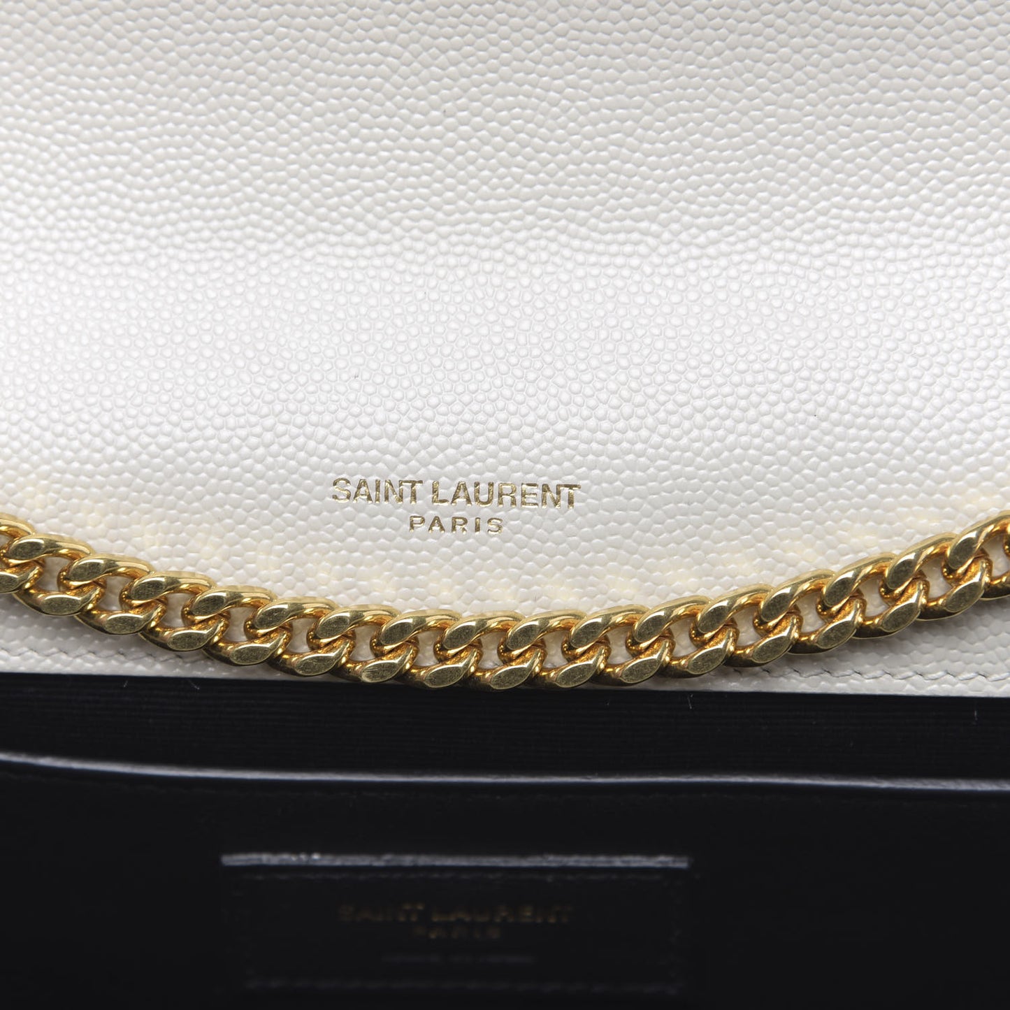 Grain De Poudre Medium Classic Monogram Kate Satchel Crema Soft
