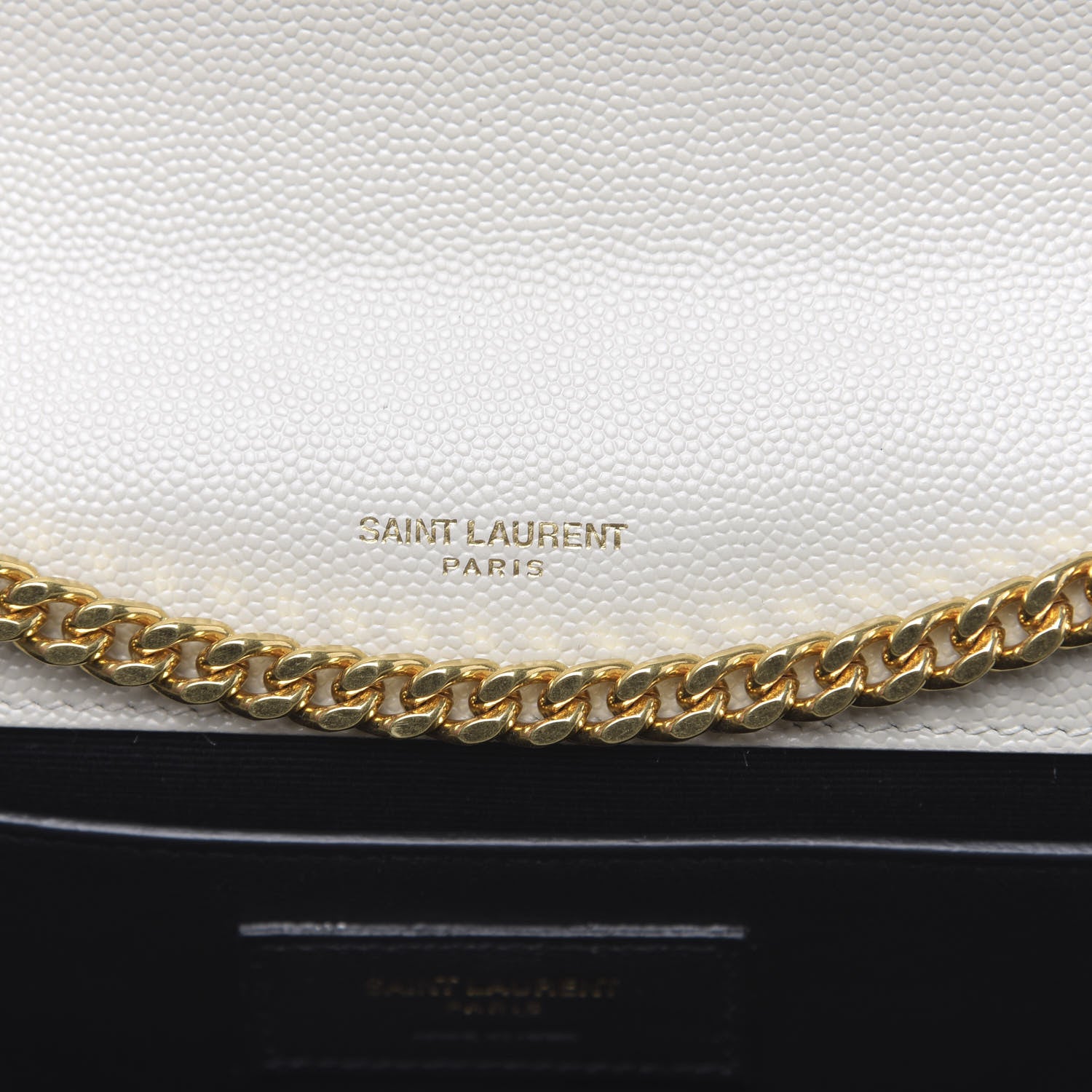 Saint Laurent Grain De Poudre Medium Classic Monogram Kate Satchel Crema Soft 7 of 9