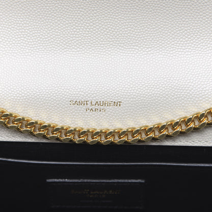 Saint Laurent Grain De Poudre Medium Classic Monogram Kate Satchel Crema Soft 7 of 9