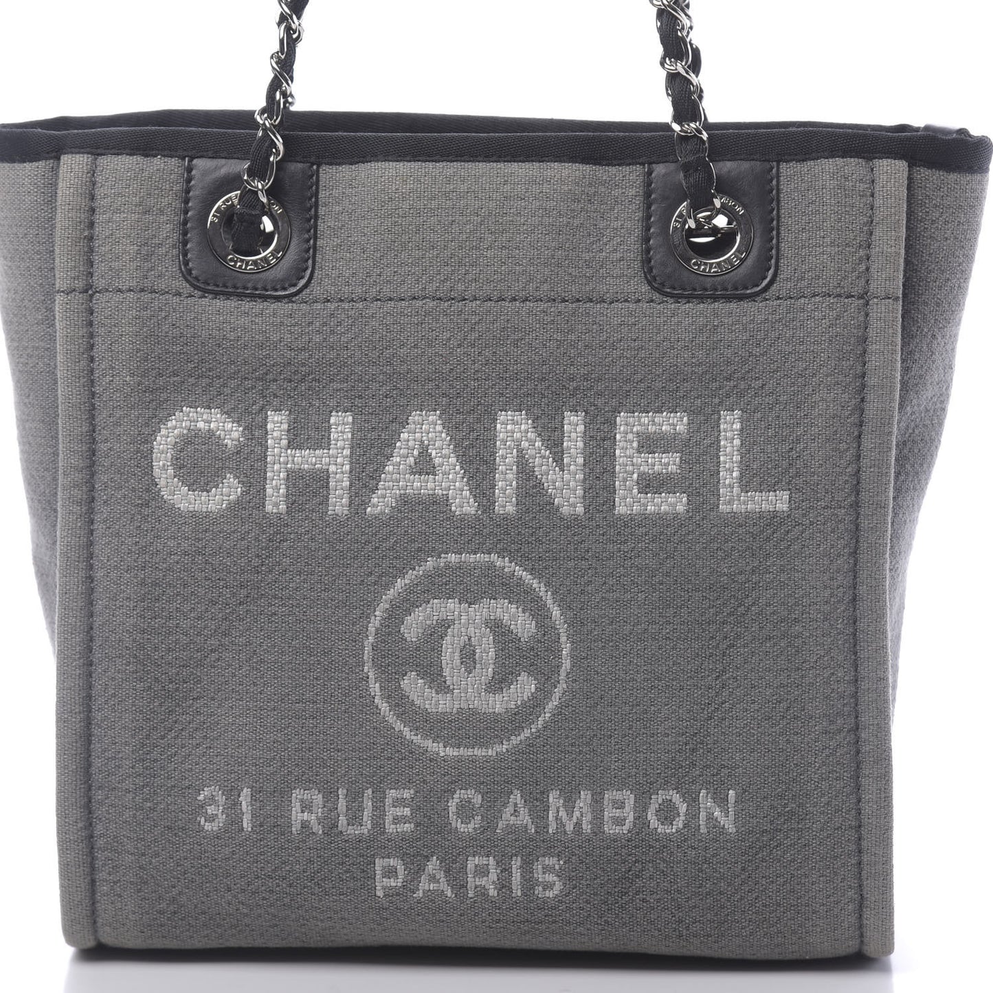 Canvas Mini Deauville Tote Grey