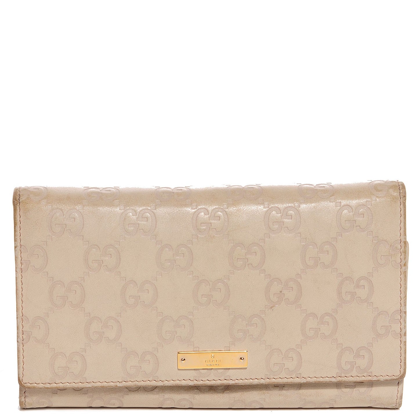 Guccissima Continental Wallet Off White