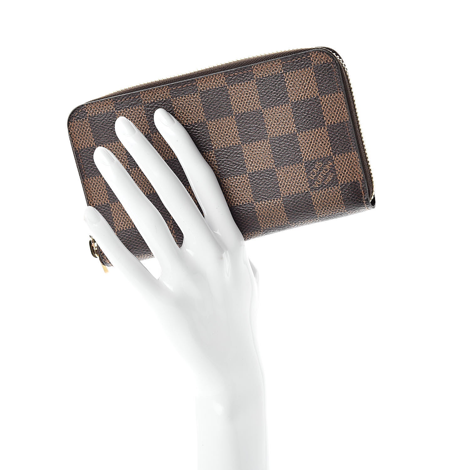 Louis Vuitton Damier Ebene Zippy Compact Wallet 2 of 8