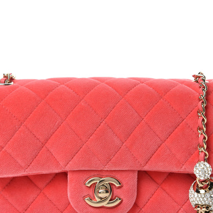 Chanel Velvet Quilted Mini Rectangular Pearl Crush Flap Pink 10 of 10