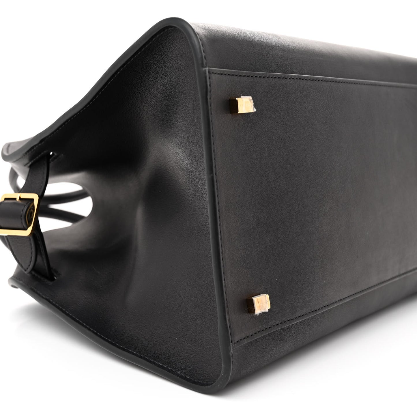 Polished Saddle Calfskin Soft Margaux 12 Black