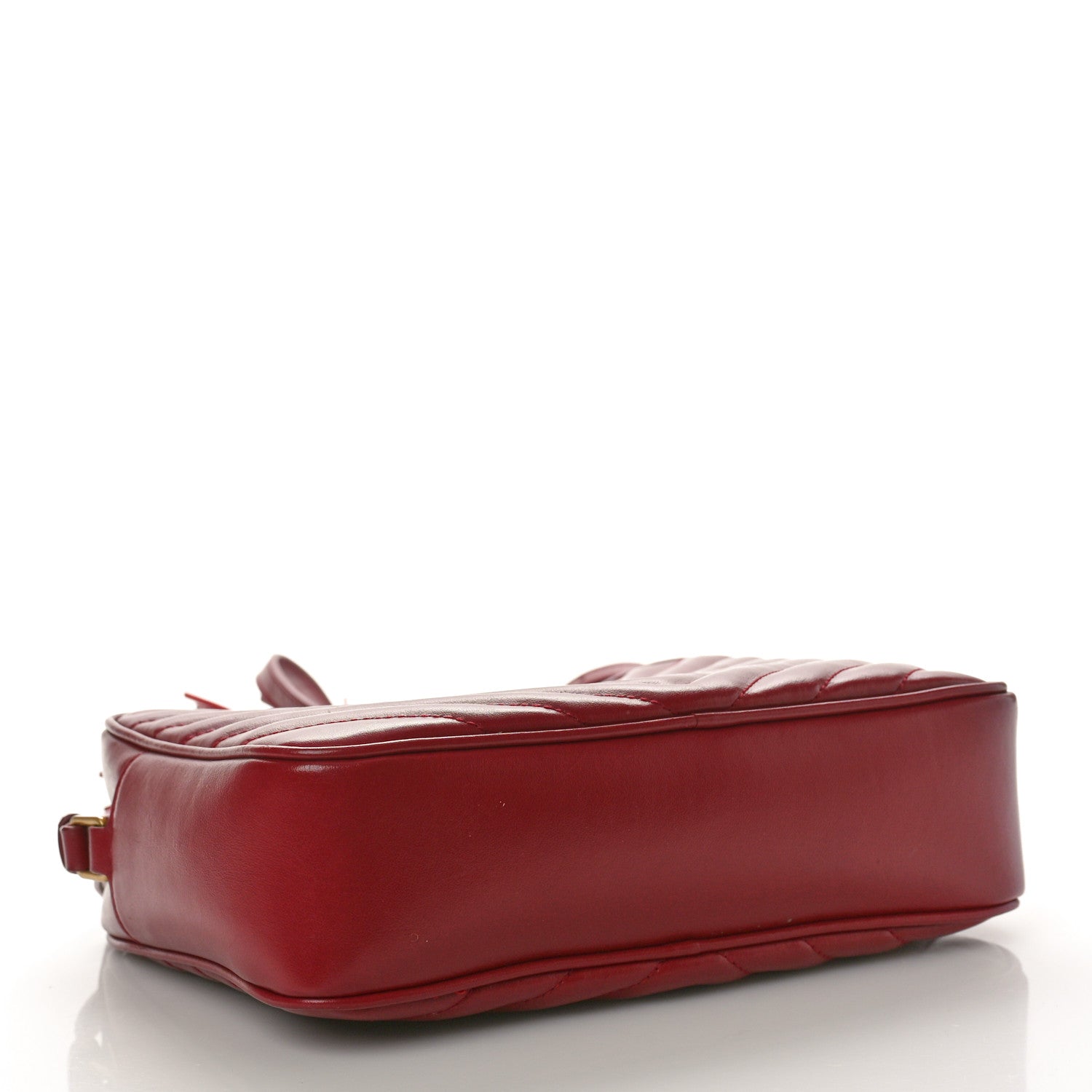 Saint Laurent Calfskin Matelasse Monogram Lou Camera Bag Dark Legion Red 4 of 9