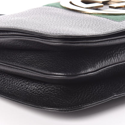 Gucci Calfskin Web Blondie Shoulder Flap Bag Black 8 of 11