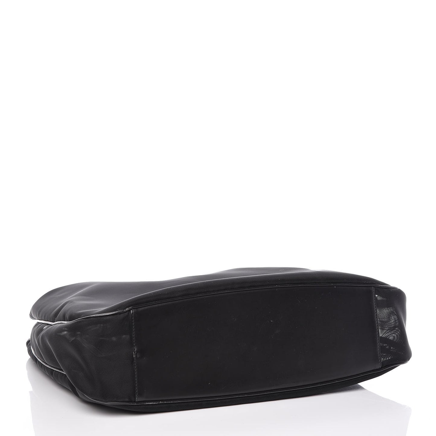 Mesh Bamboo Shoulder Bag Black