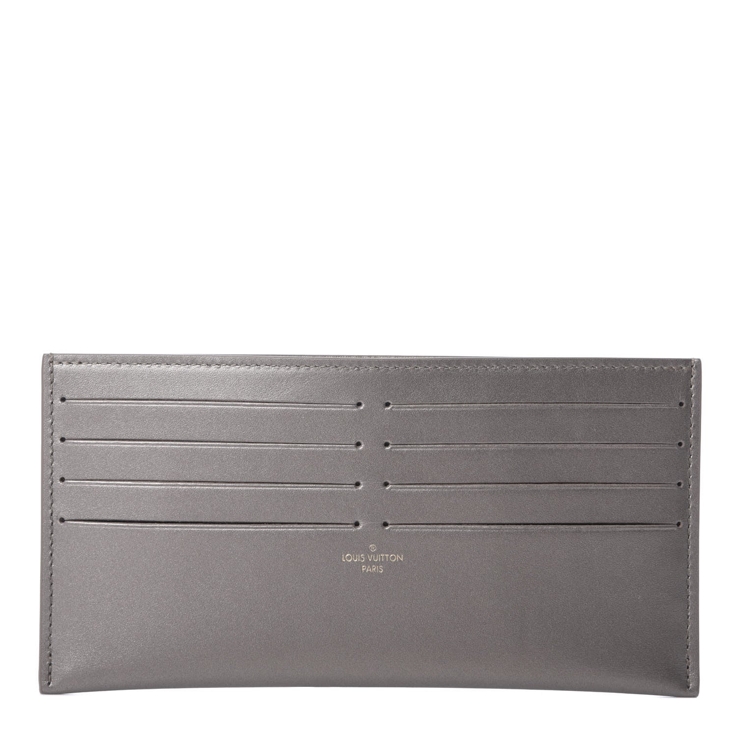 Louis Vuitton Calfskin Felicie Card Holder Insert Champagne Metallise 1 of 6