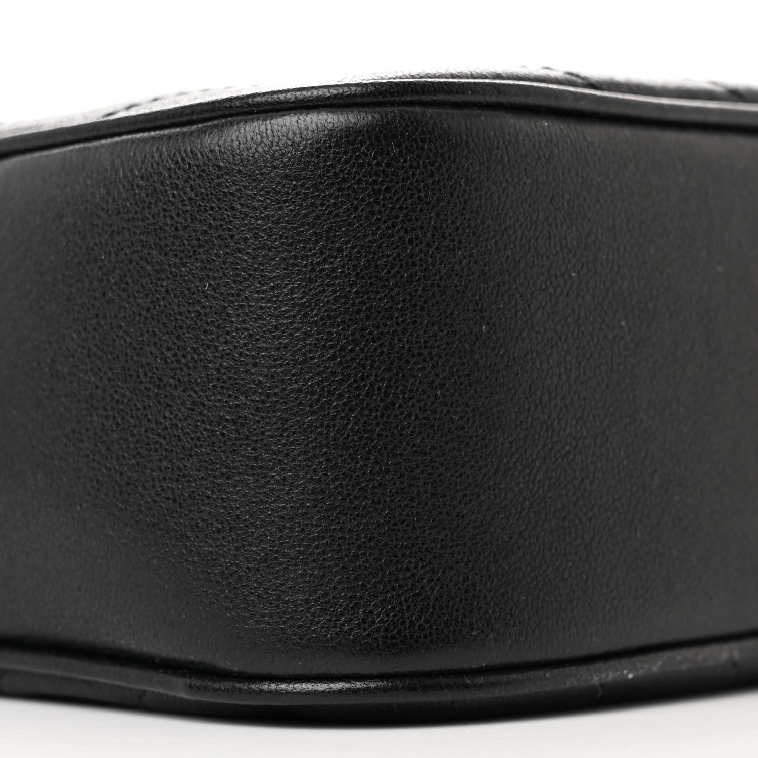 Gucci Sakai Be Green Calfskin Diagonal Stitched Small Blondie Shoulder Bag Black 6 of 10