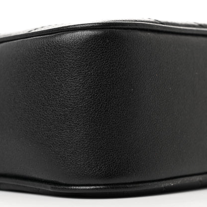 Gucci Sakai Be Green Calfskin Diagonal Stitched Small Blondie Shoulder Bag Black 6 of 10