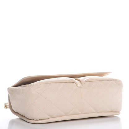 Chanel Calfskin Quilted Natural Beauty Flap Dark White 5 of 15