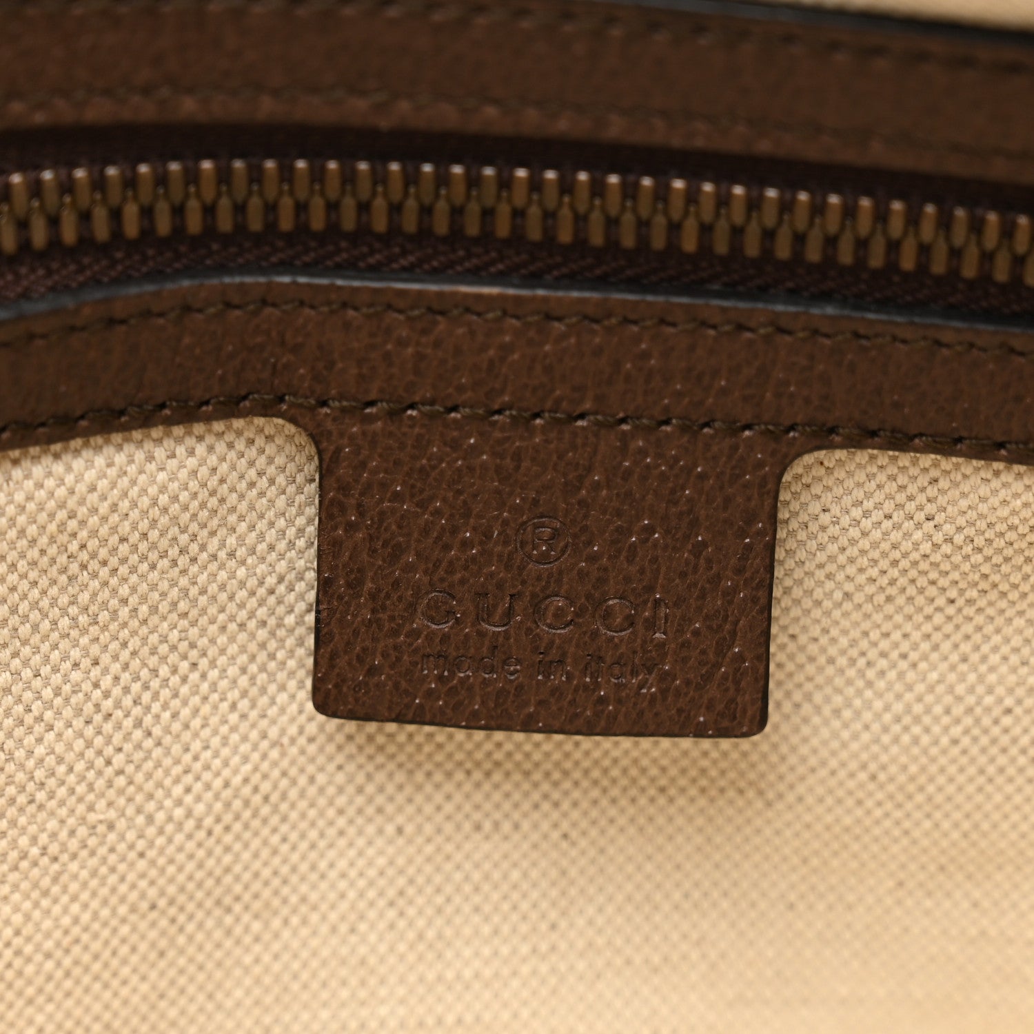 Gucci Soft GG Supreme Monogram Medium Ophidia Belt Bag Dark Brown 7 of 8
