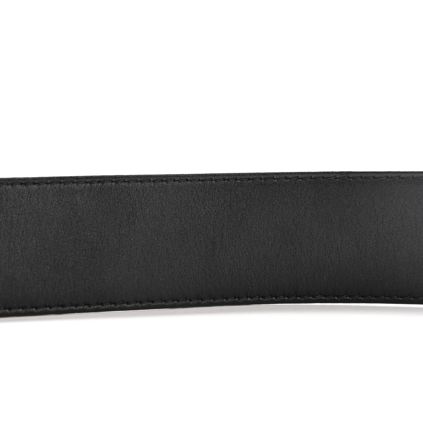 Moon Calfskin Nickel Double G 40mm Belt 80 32 Black