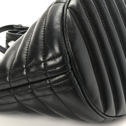 Burberry Lambskin Quilted Small Crescent Lola Bag Black 8 of 9