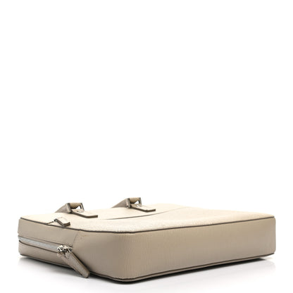 Salvatore Ferragamo Calfskin Zip Around Briefcase Beige 4 of 16