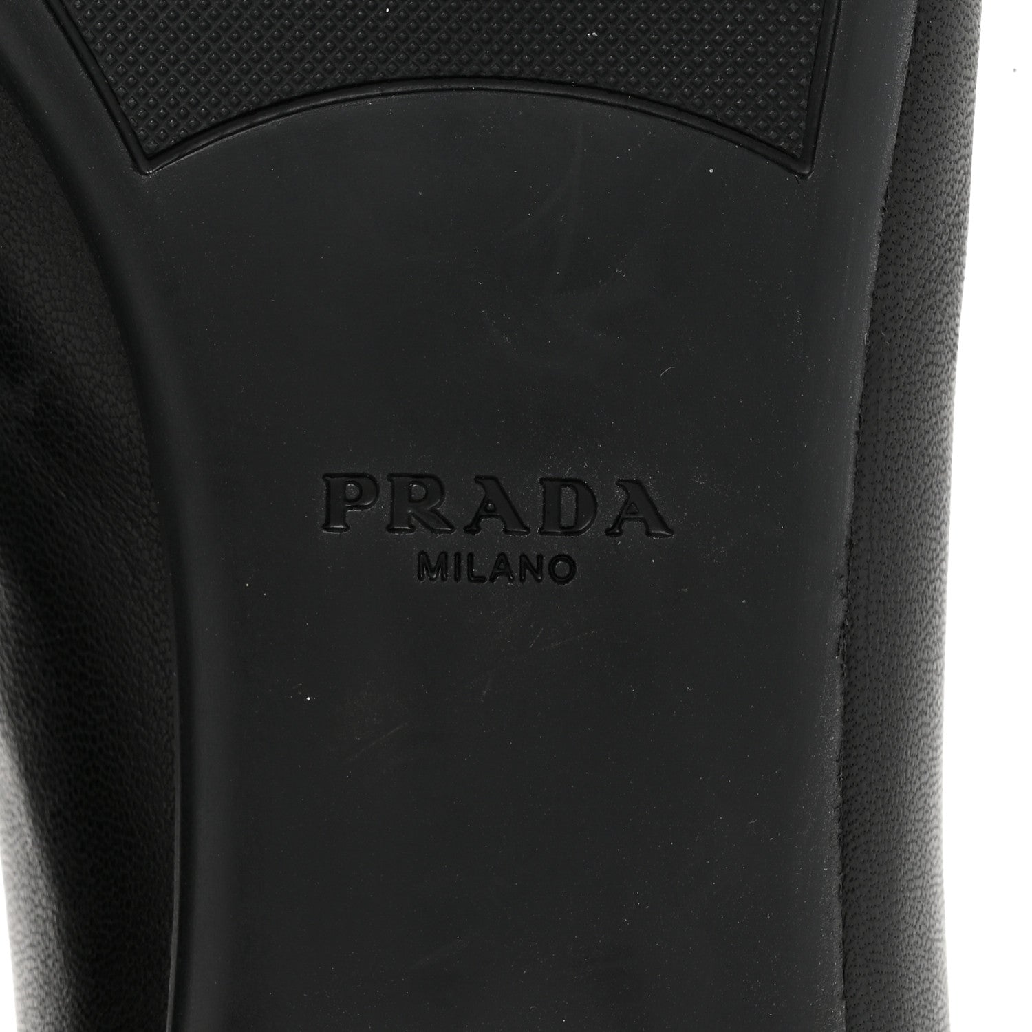 Prada Nappa Vernice Cap Toe Logo Bow Ballerina Flats 38.5 Black 6 of 12