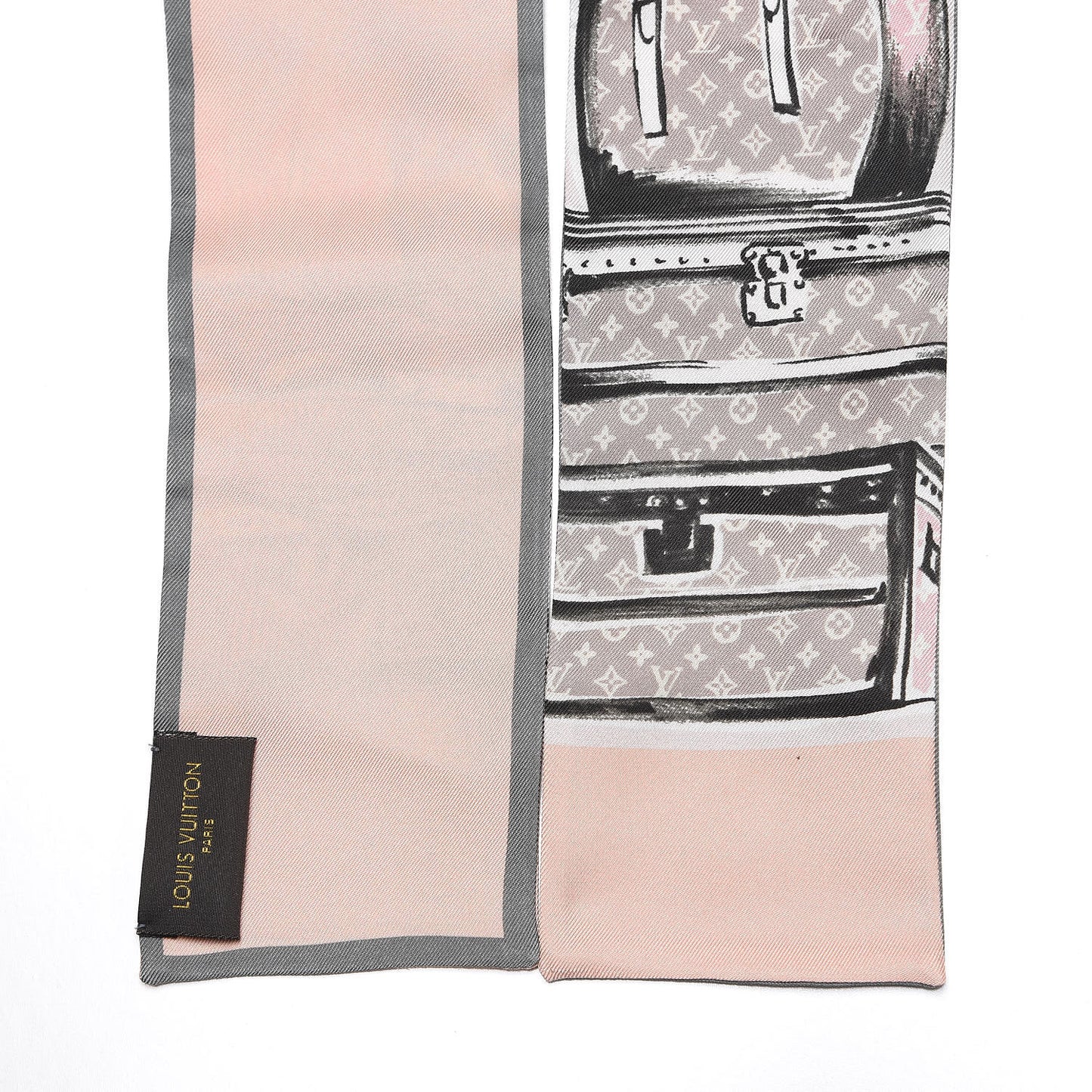 Silk Monogram Trunks Bandeau Rose Poudre
