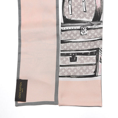 Louis Vuitton Silk Monogram Trunks Bandeau Rose Poudre 3 of 5
