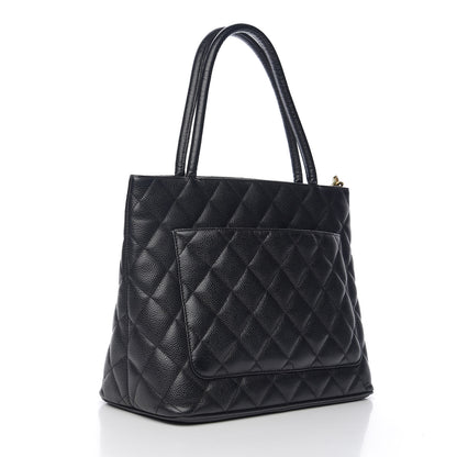 Chanel Caviar Quilted Medallion Tote Black 2 of 9