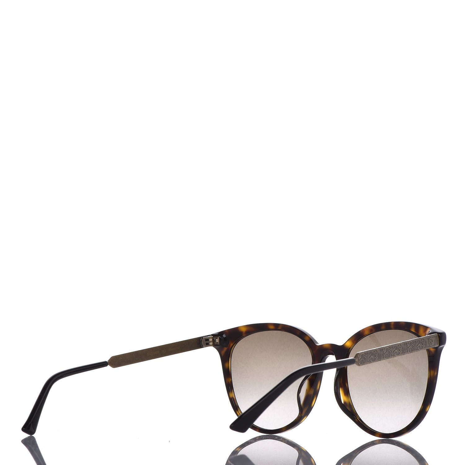 Gucci Metal Tiger GG0224SK Sunglasses Havana Gold Brown 4 of 8