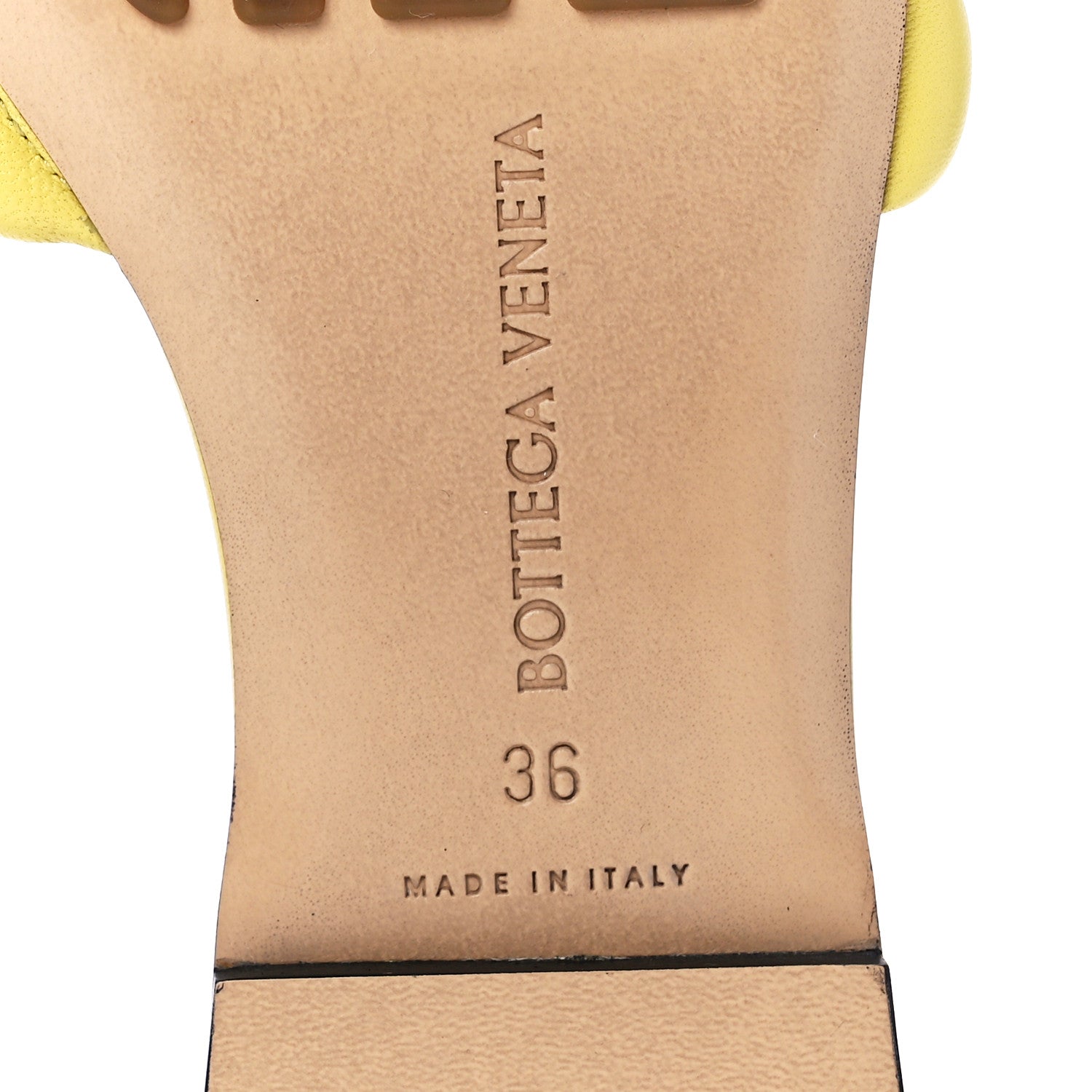 Bottega Veneta Nappa Matelasse Padded Flat Sandals 36 Pear 6 of 7
