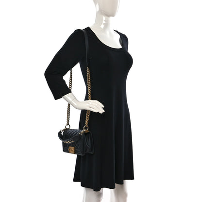 Chanel Calfskin Small Boy Logo Top Handle Flap Black 2 of 13
