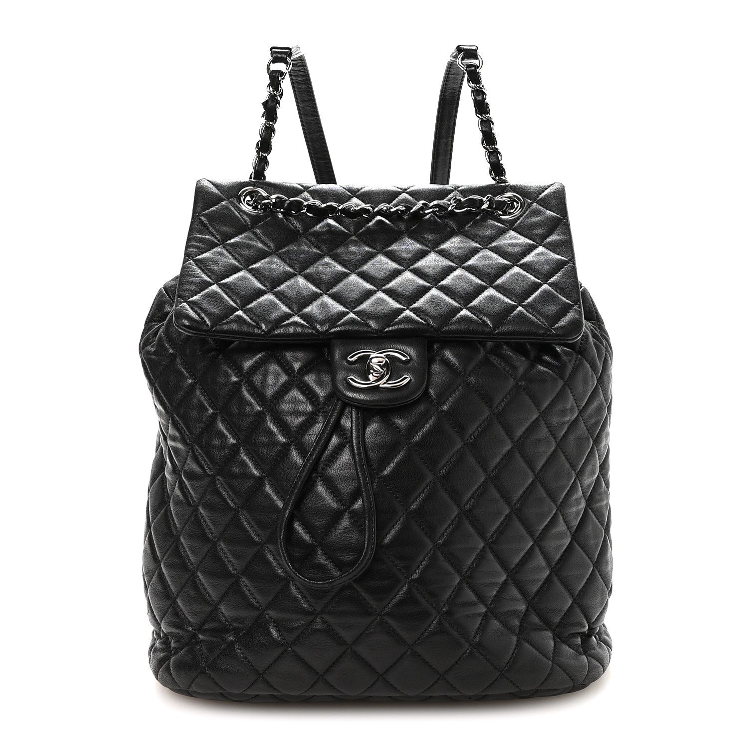 Chanel Lambskin Quilted Large Urban Spirit Backpack Black 1 of 8