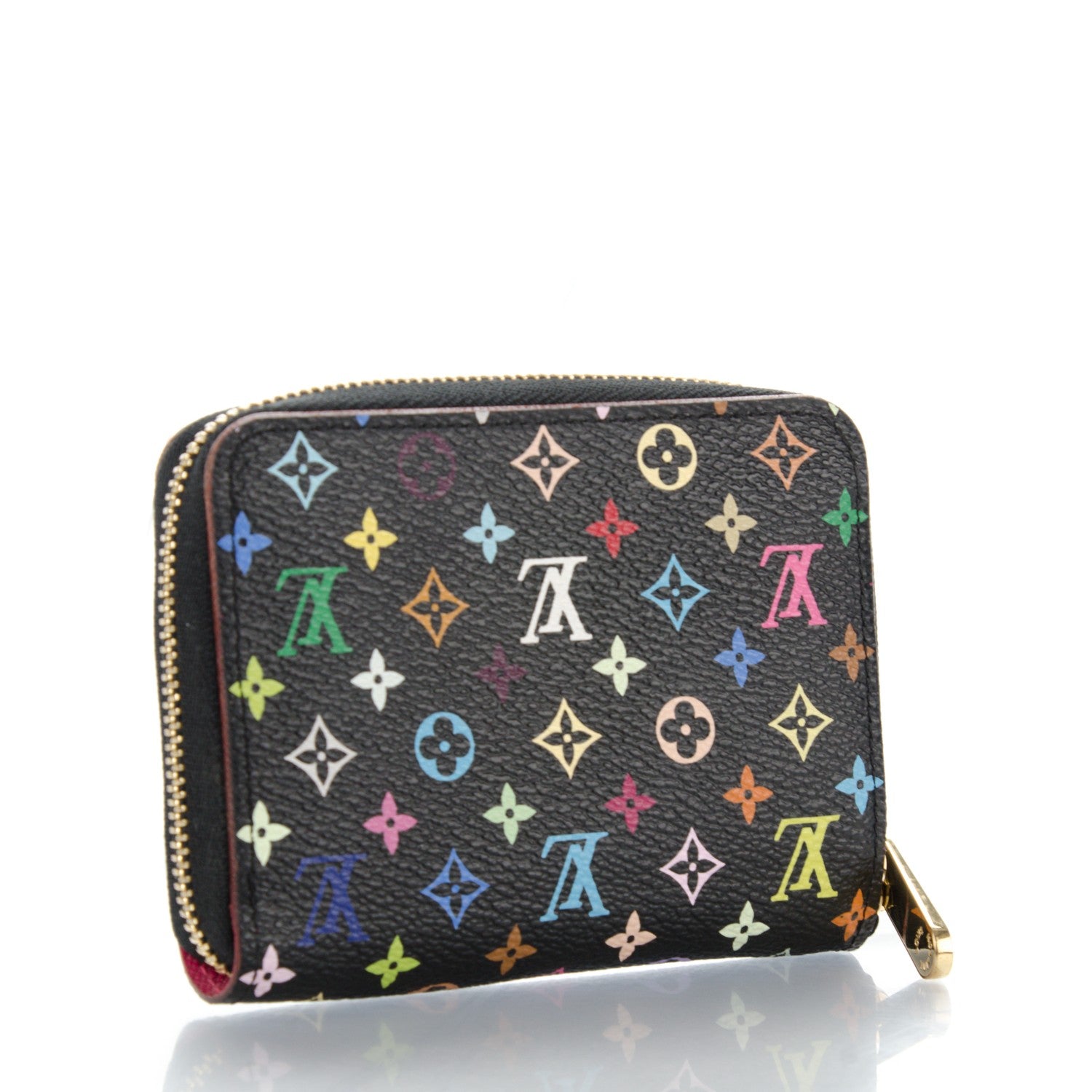 Louis Vuitton Monogram Multicolor Zippy Coin Purse Black Grenade 3 of 7