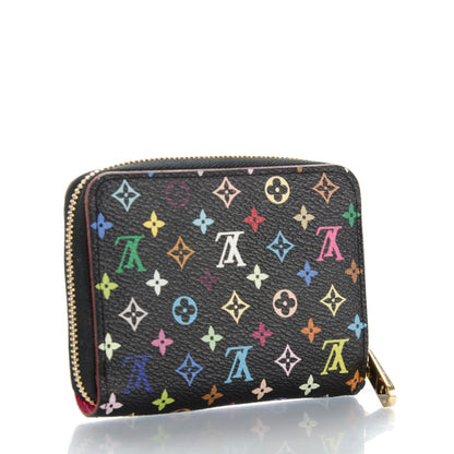 Louis Vuitton Monogram Multicolor Zippy Coin Purse Black Grenade 3 of 7