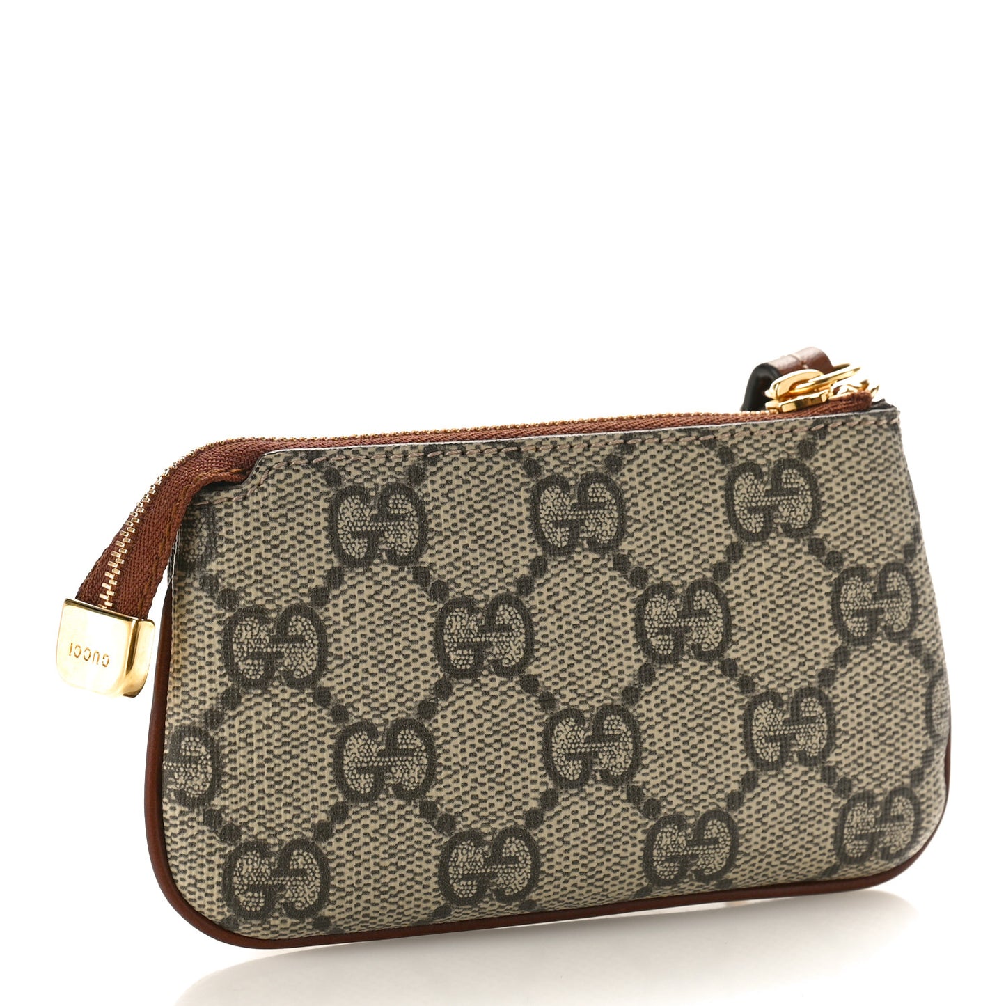 GG Supreme Monogram Key Case Brown